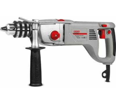 Дрель ударная CROWN CT10120 (1200Вт, 2 скор., ЗВП, 3-16мм)