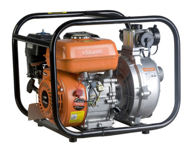 Мотопомпа бензиновая 7лс, 4-х такт.,600л/мин,ЧИСТАЯ,напор 58м, бак 3,3л, d=50мм,Sturm! BP8760VD 
