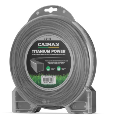 Корд трим. CAIMAN Titanium Power квадрат 3,0 мм/44 м CB415
