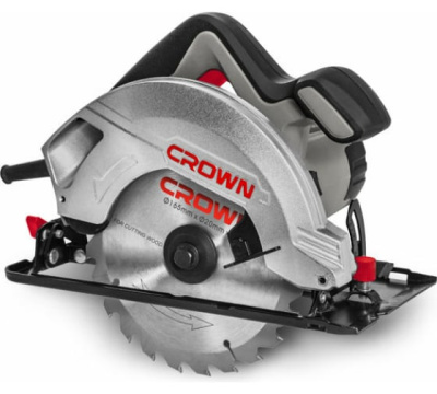 Пила циркулярная CT15187-165/Ø 165*20мм/1200 Вт/5500 об.мин//CROWN 