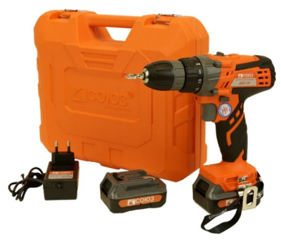Дрель СОЮЗ аккумуляторная 12В, 2 АКБ 2.0 Ач, ЗУ, кейс ДШС-12К 