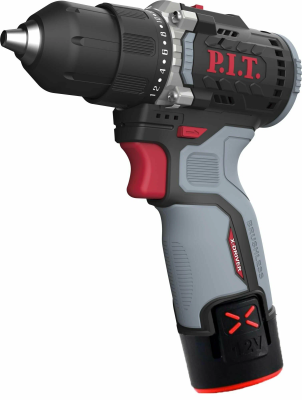 Дрель аккумуляторная бесщеточная PIT PBM12K-10B/2 X-DRIVER 12В*2 АКБиЗУ/35Нм/мах1700об/мин/10мм