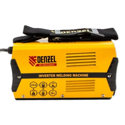 Аппарат инвертор.Denzel дуговой сварки DS-230 Compact,230 А,ПВ 70% диам.эл.1,6-5мм 94374