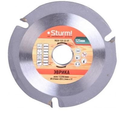 Диск пильный Sturm! 125*22 (3 зуба) 9020-125-22-3T