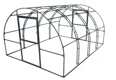 Каркас теплицы "Эксклюзив" УСИЛЕННАЯ 4 метра (КРАБ, ДВОЙНАЯ ДУГА, Ø 20x20мм, оцинковка)