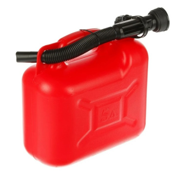 Канистра пластиковая для ГСМ, с заливным устройством, 5л, 62-4-005