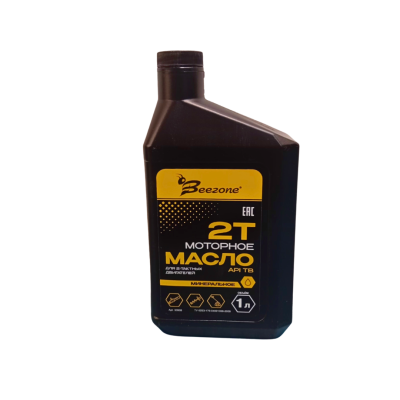 Масло BEEZONE 2-т API TC минеральное 1л красное 33908